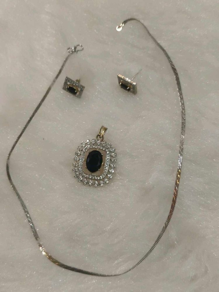 Elegant Pendant and Earring Set