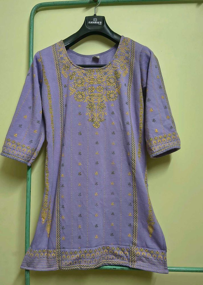 Thermal Stylish Lavender Kurta