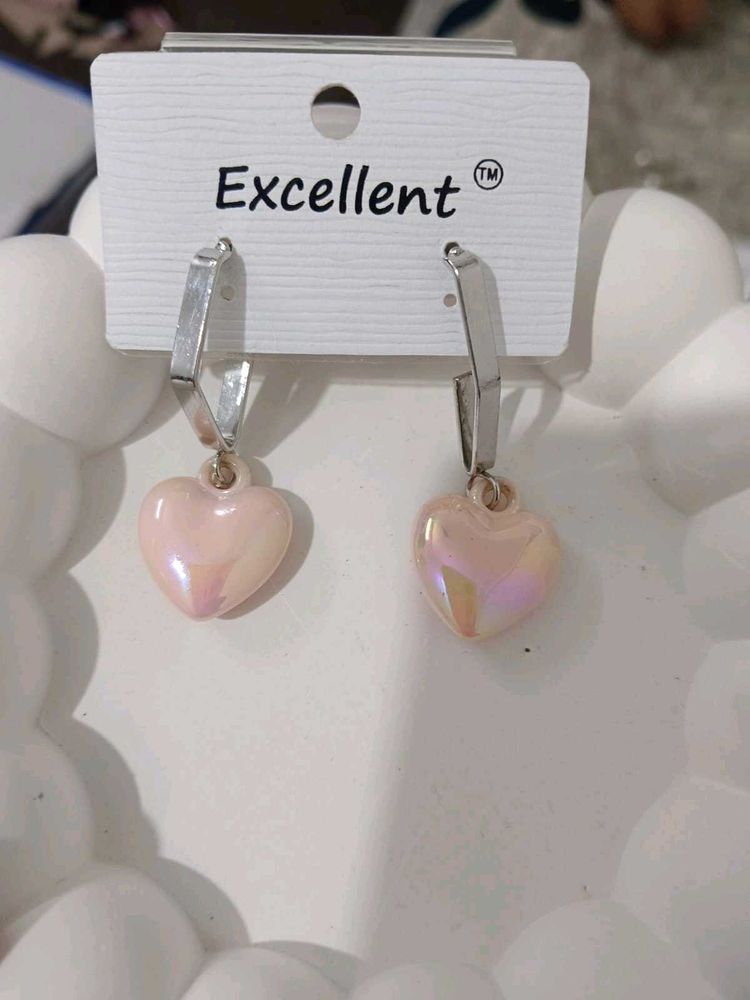 Cute Heart Dangle Earrings
