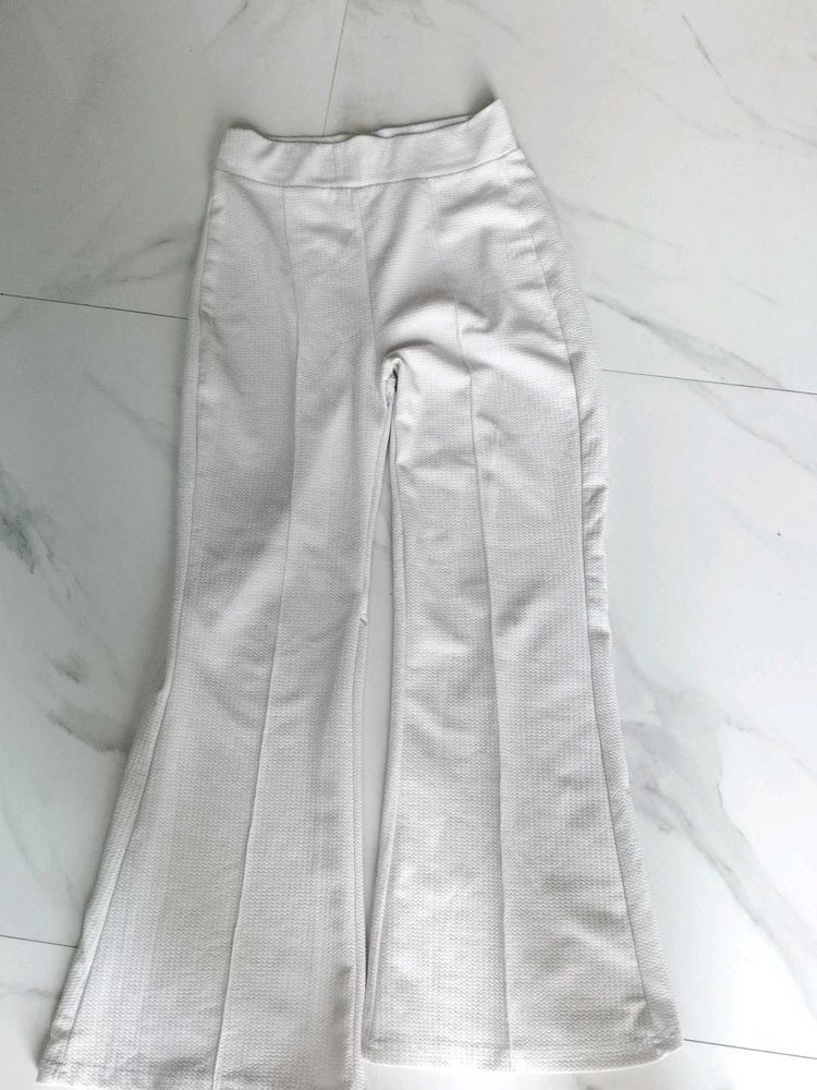 White Flare Pants