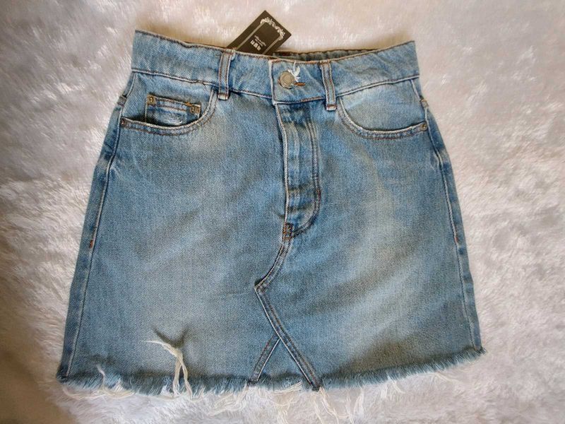 Denim Mini Skirt