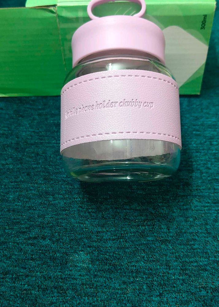 Cute Purple 🟣 Glass Water Bottle