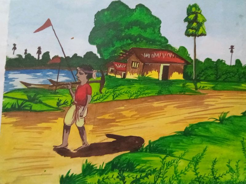 Hand Drawing Watercolor Picture