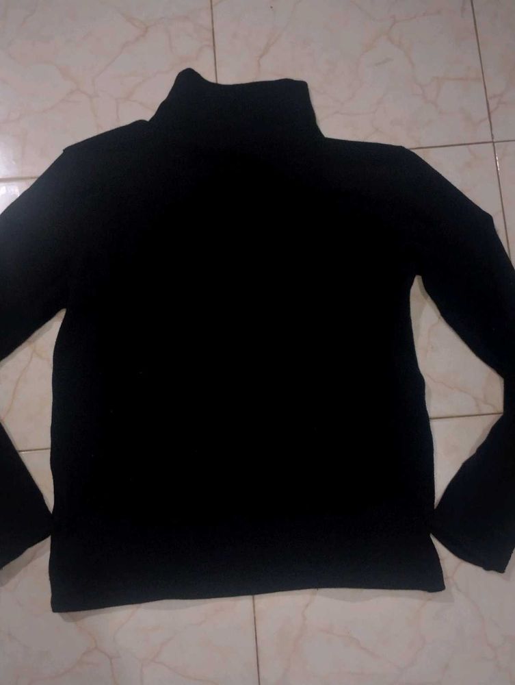 Classic Black Turtleneck Top
