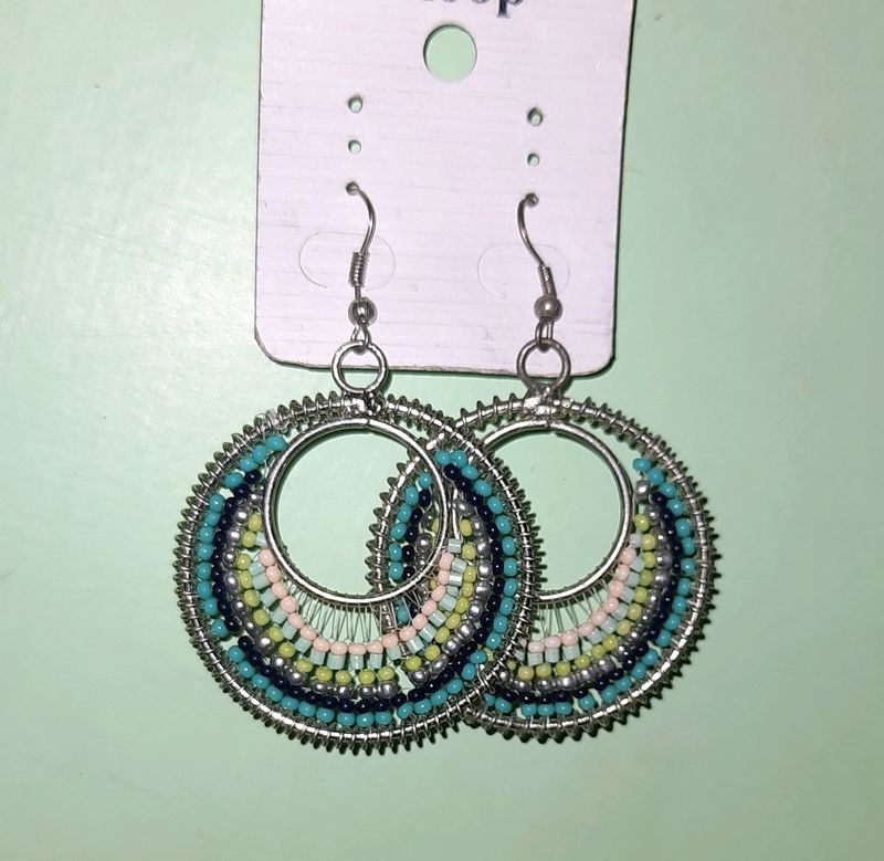 Light Weight Trendy Earring With Small Pearl Work