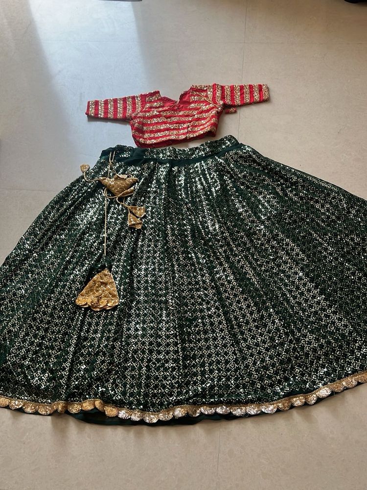Gorgeous Sequin Lehenga Choli Set