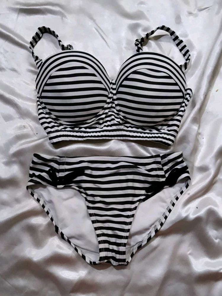 Striped Bikini Set