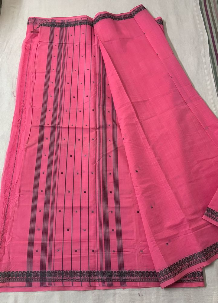 🆕Unused Pink Cotton Saree