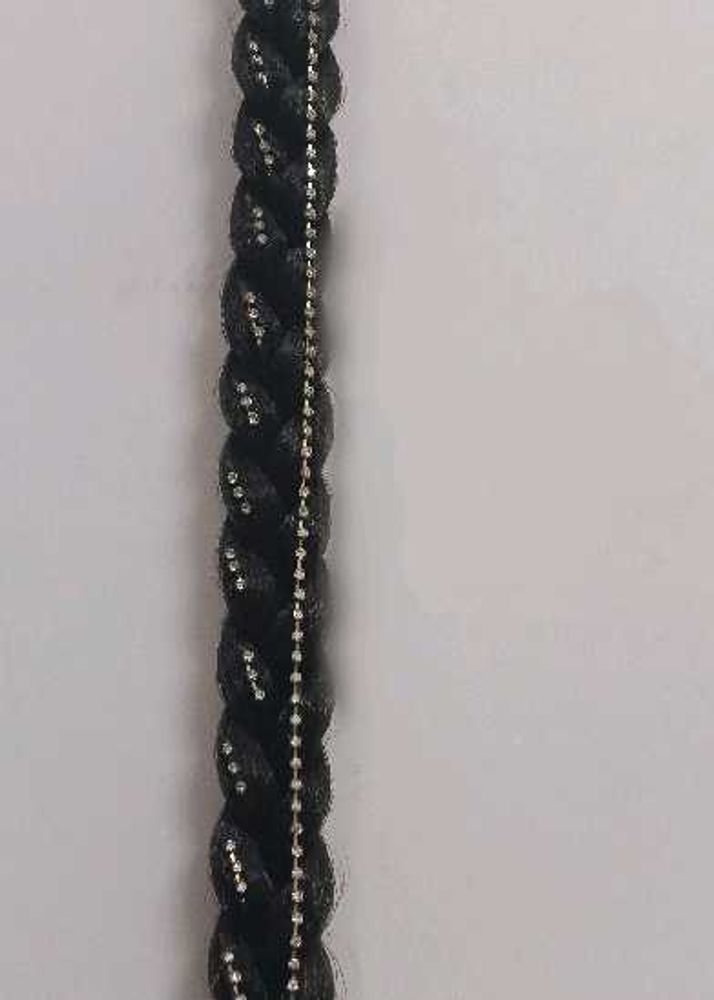 Sparkling Rhinestone Hair one braid