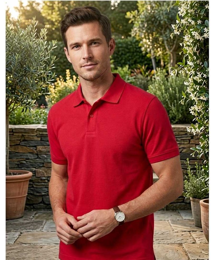 Men's Red Polo T-Shirt