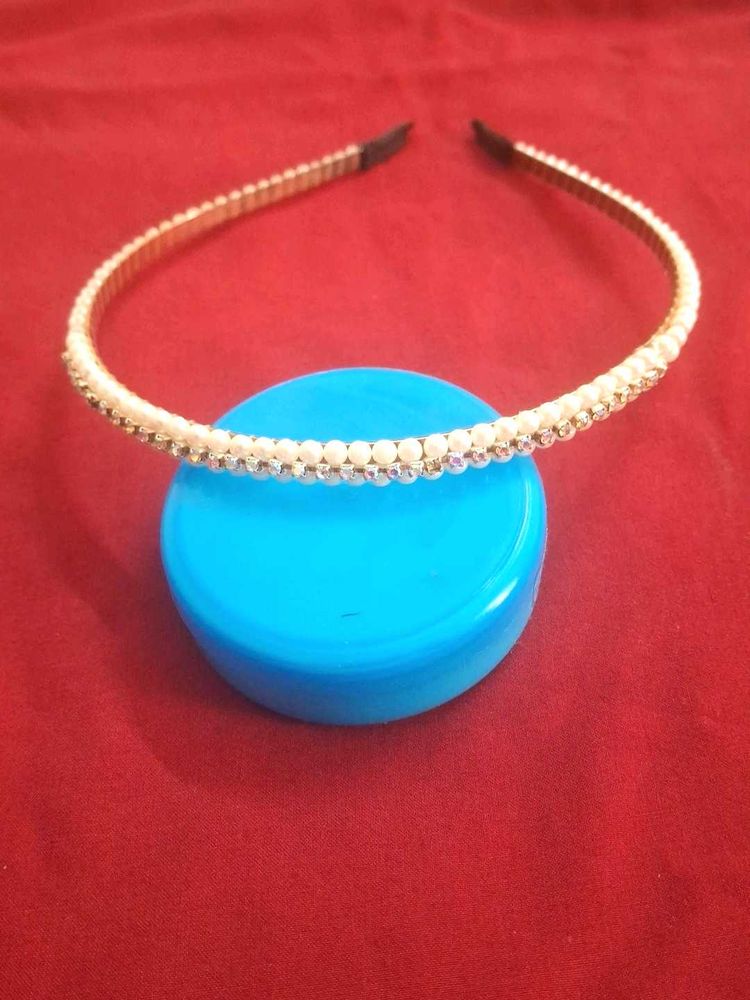 Elegant Pearl &amp; Crystal Headband
