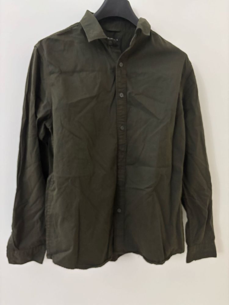 Men's Olive Green Casual Shirt