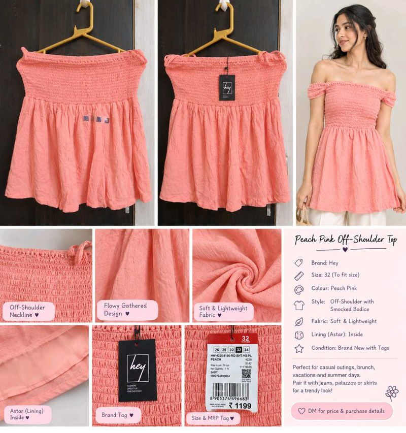 Beautiful off shoulder top