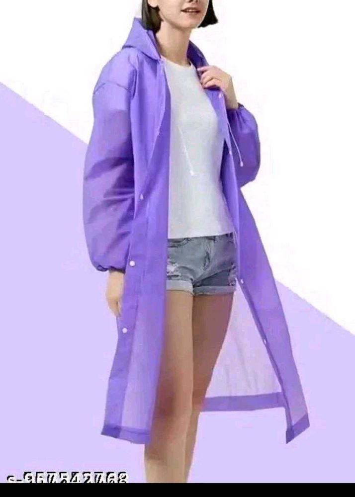 stylish Purple Raincoat