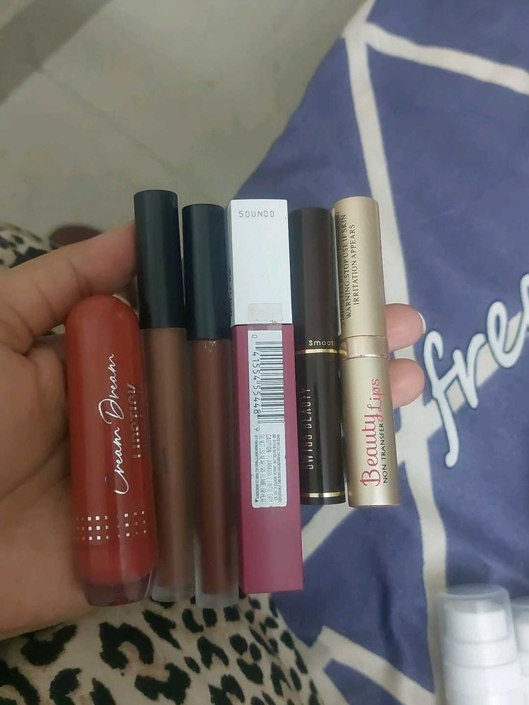 Assorted Liquid Lipsticks &amp; Lip Gloss Set