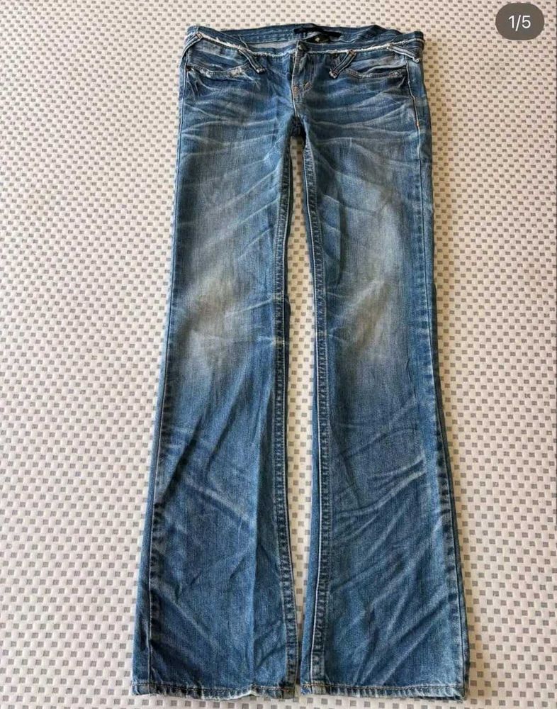 Y2K Low Rise Blue Flared Jeans