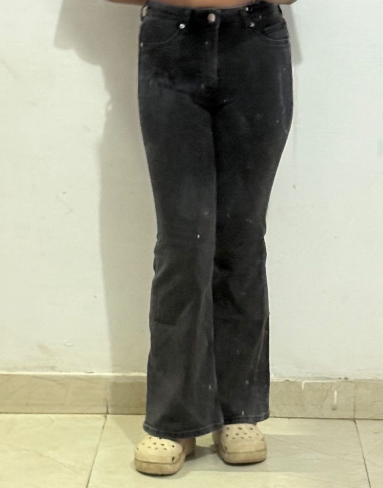 H&amp;M Dark Wash Flared Jeans