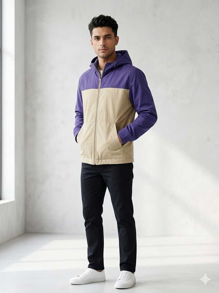 Colorblock Hooded Jacket