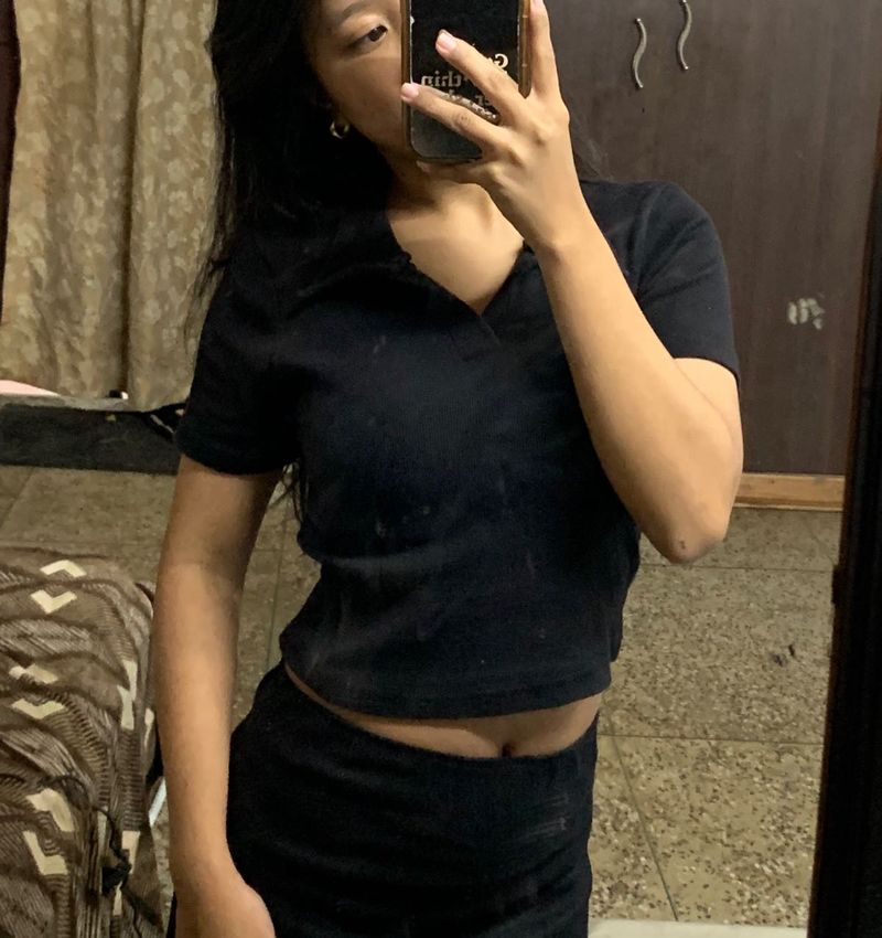 Black Polo T-Shirt