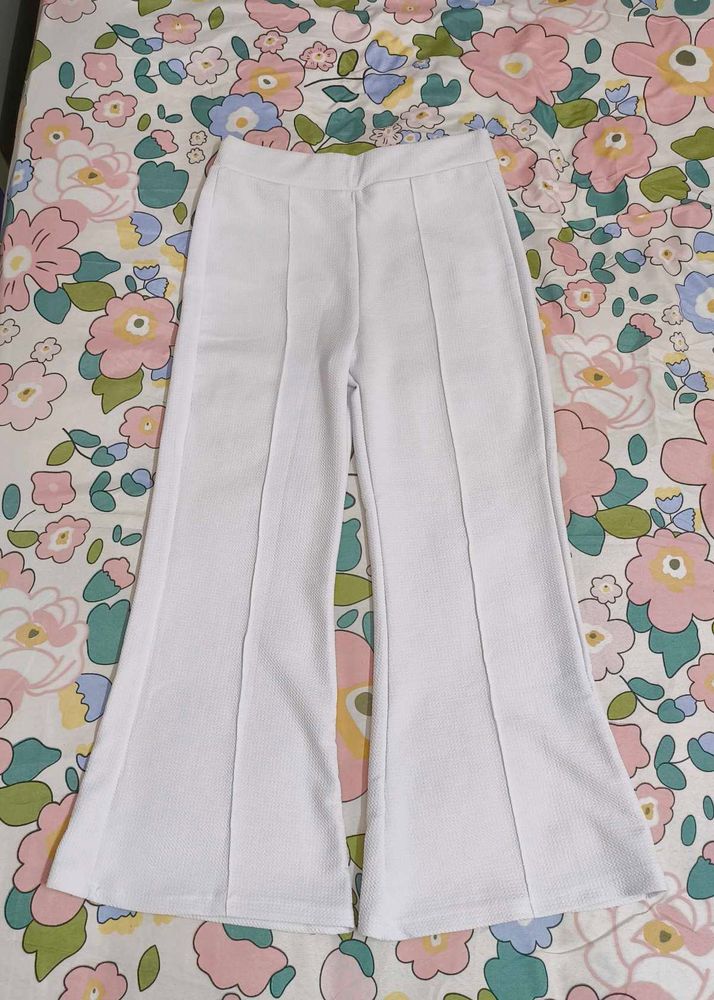White Bootcut Pant