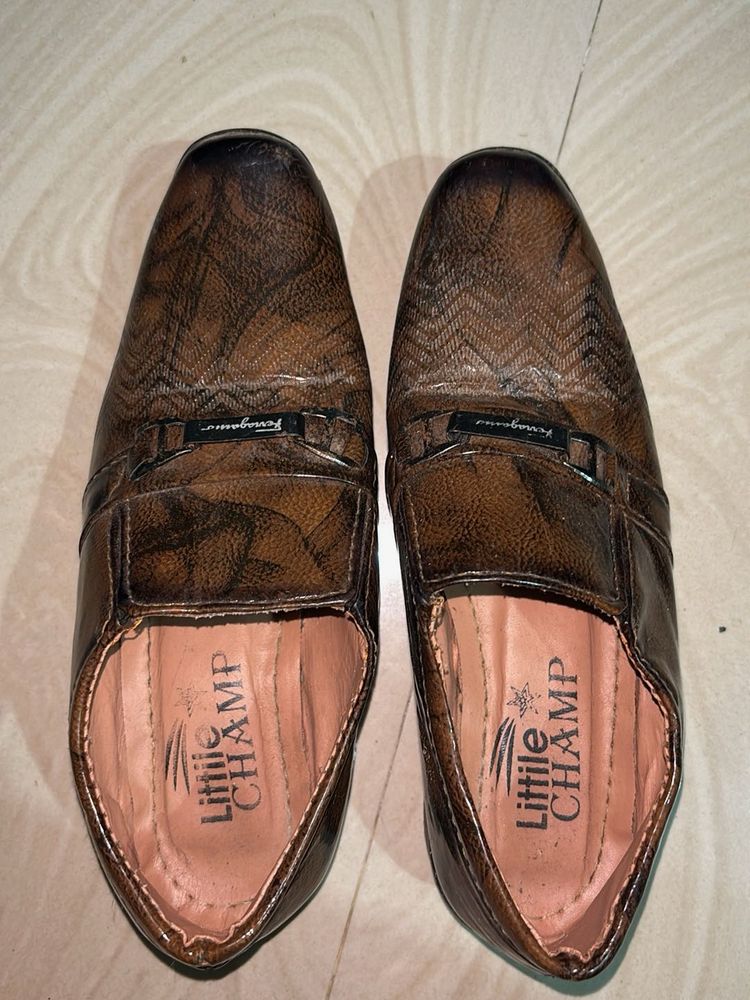 kids  Brown Loafers