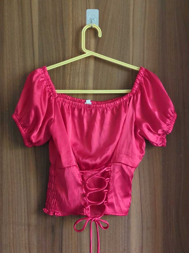 Satin Corset Top