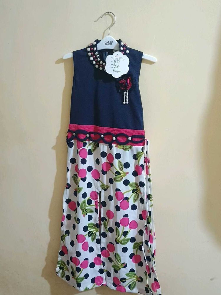 Cute Girls' Dress - Fun Polka Dot