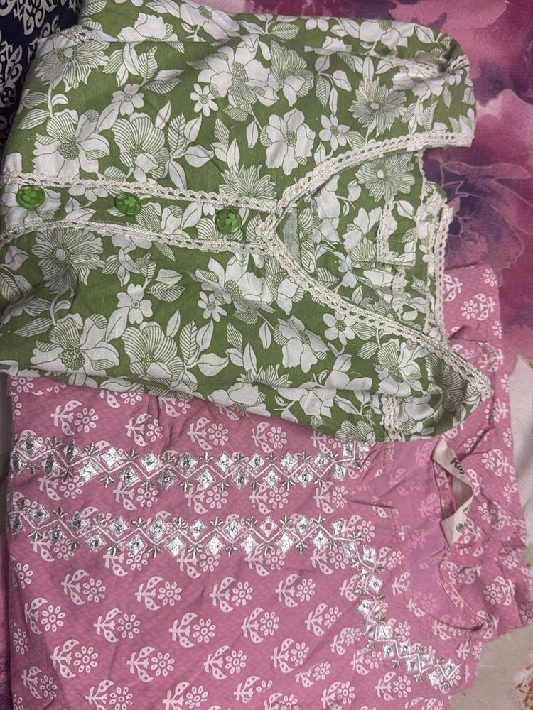 combo of cotton kurtas