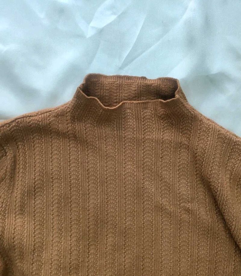 Ribbed Mock Neck Sweater