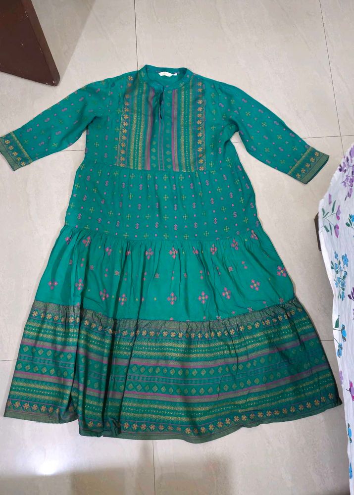 Bohemian Teal Kurta dress