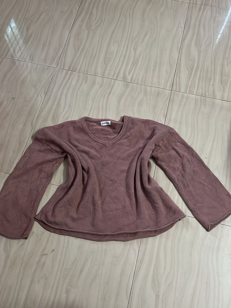 Cozy V-Neck Long Sleeve sweater