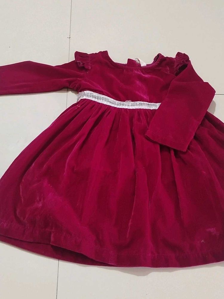 Girls Velour Dress