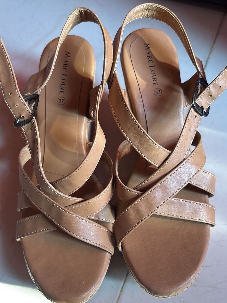 Cross Wedge Sandals