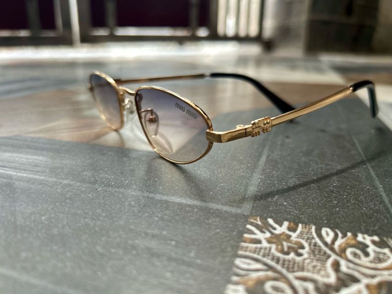 MiuMiu Style Gold Frame Sunglasses