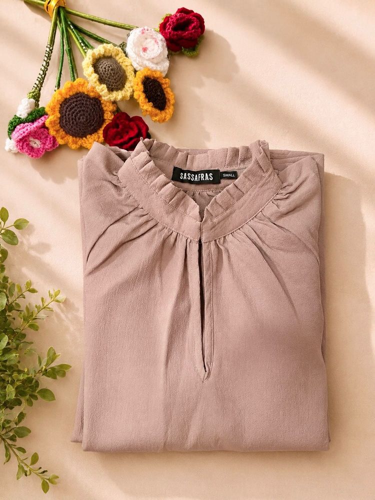 Stylish Pinkish nude Formal Top