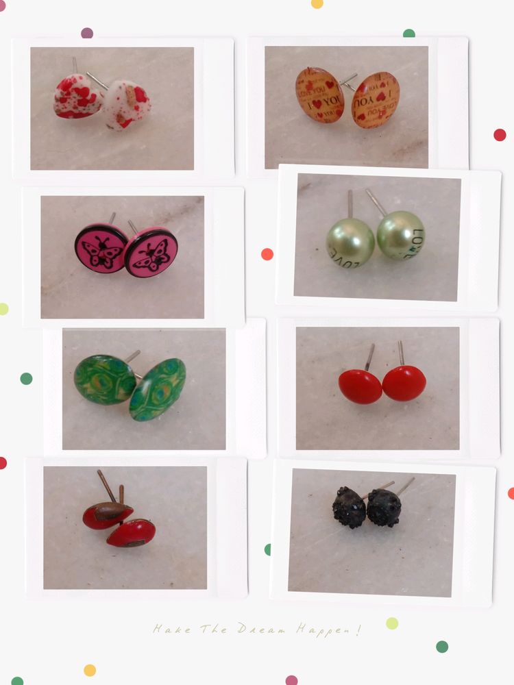 9 Small Earrings Set &amp; 2 Bracelet