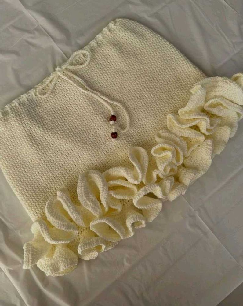 Crochet Knit Mini skirt