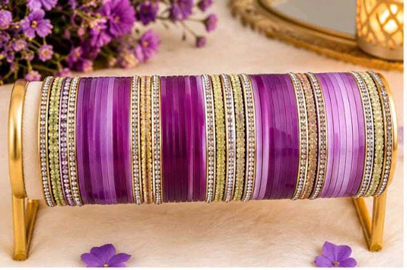 💜 Beautiful Purple Bangles Set 💜