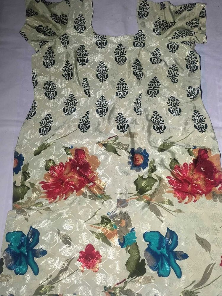 Stylish Floral Print suite silk crep