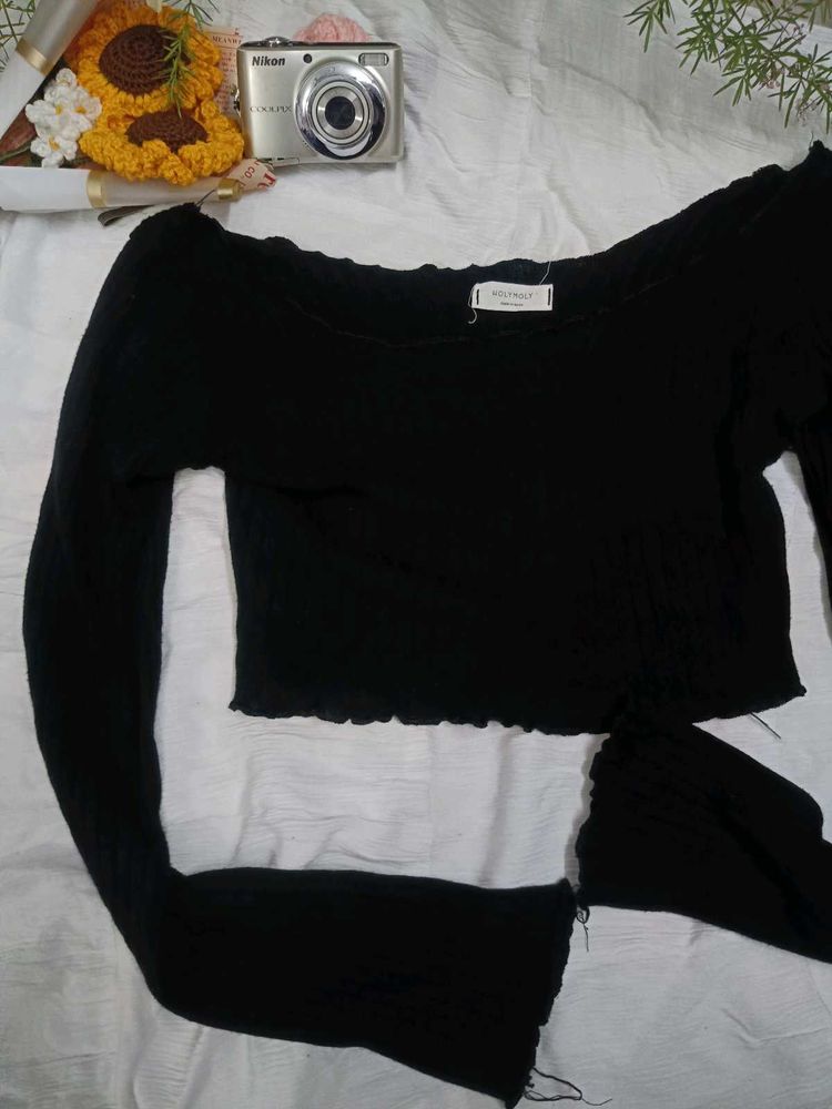 Black Crop Top💅🏻