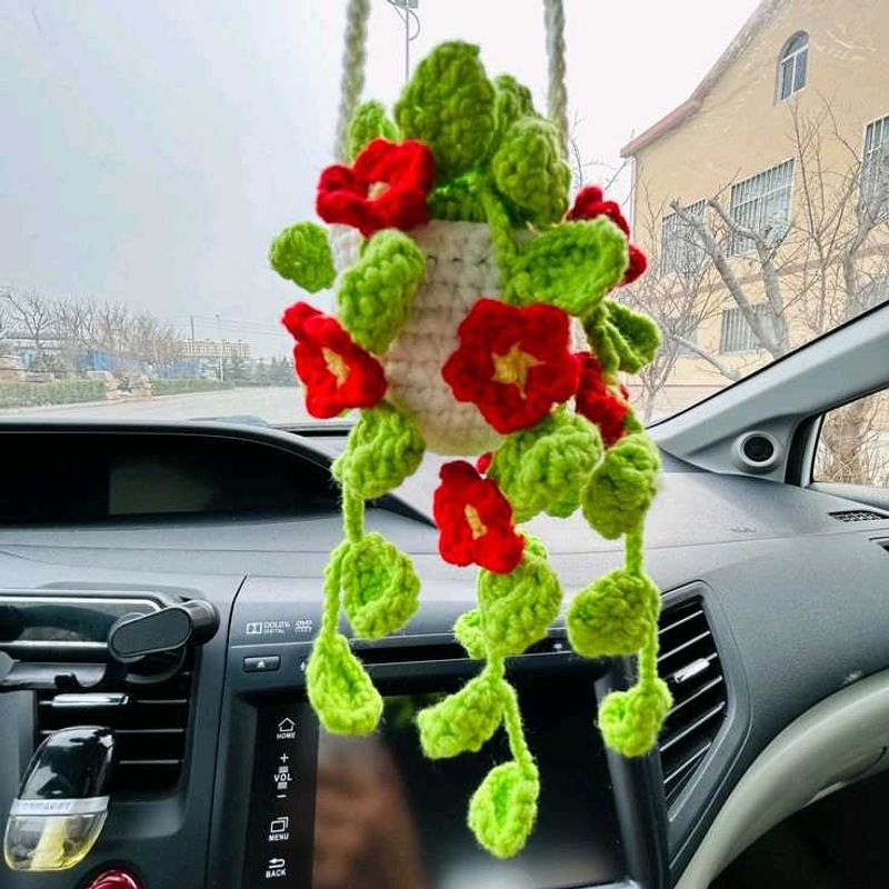 Handmade Crochet Hanging Plant Decor