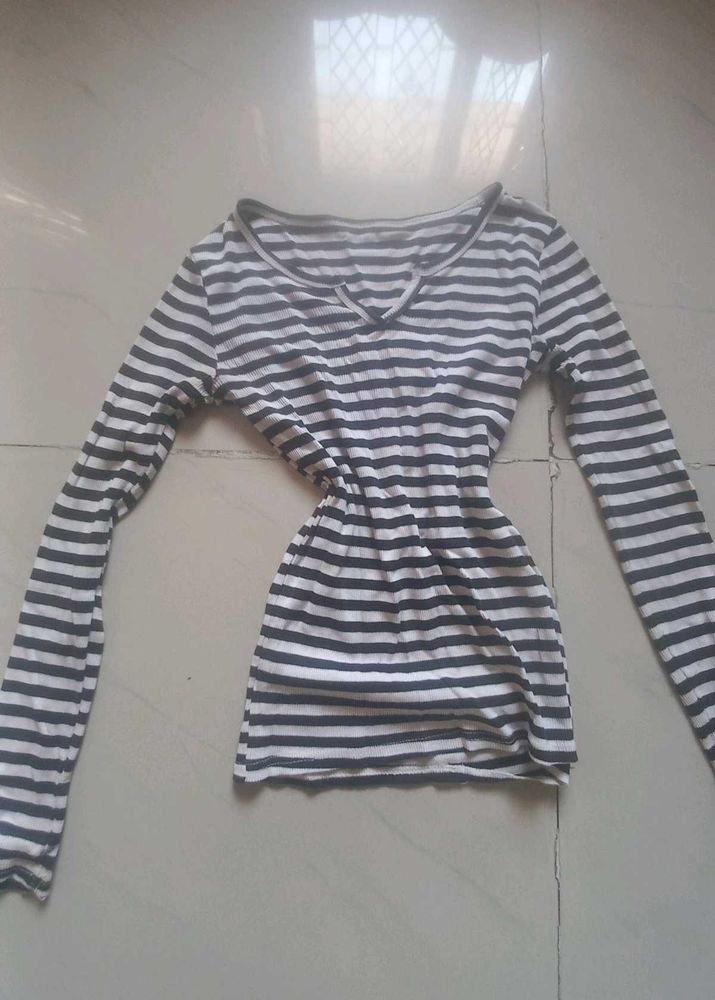 Striped Long Sleeve Top
