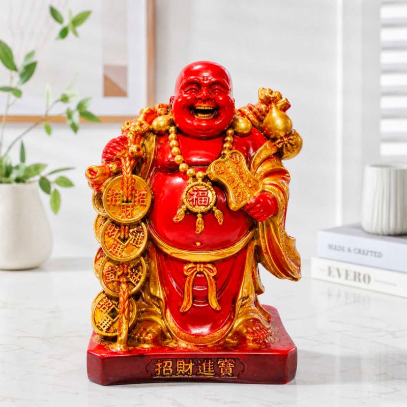 Lucky Laughing Buddha Statue NEW