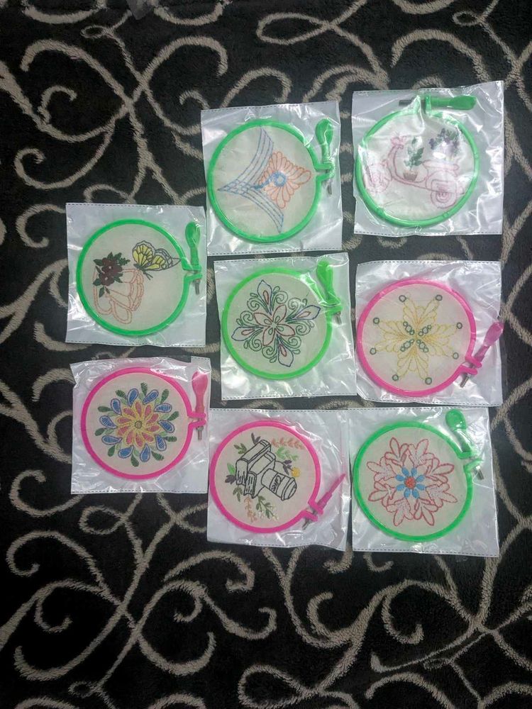 DIY Embroidery Hoop Kits - price of each mentioned