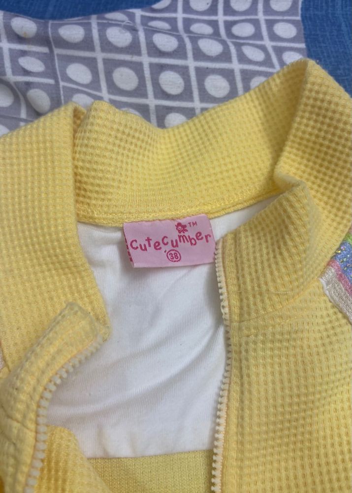 CuteCumber Yellow Waffledress