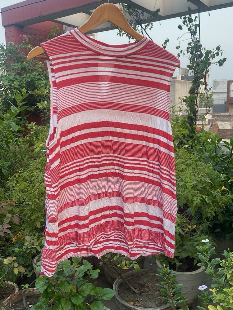 Striped Sleeveless Top