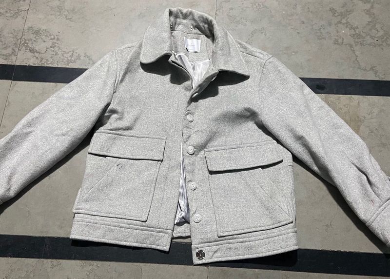 Heavy Winter Gray Casual Jacket