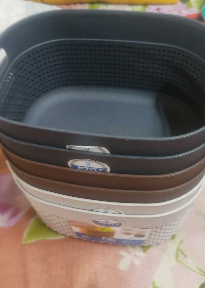 Stackable Storage Baskets Price Of 1,150/,1000coin