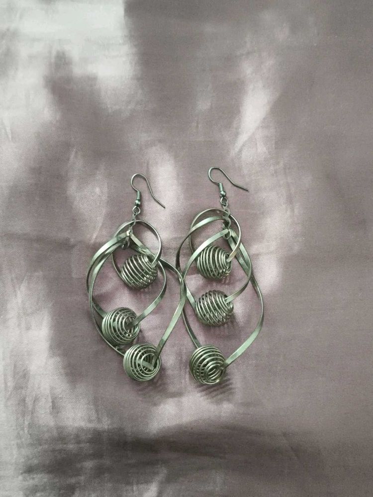 Statement Silver Earrings