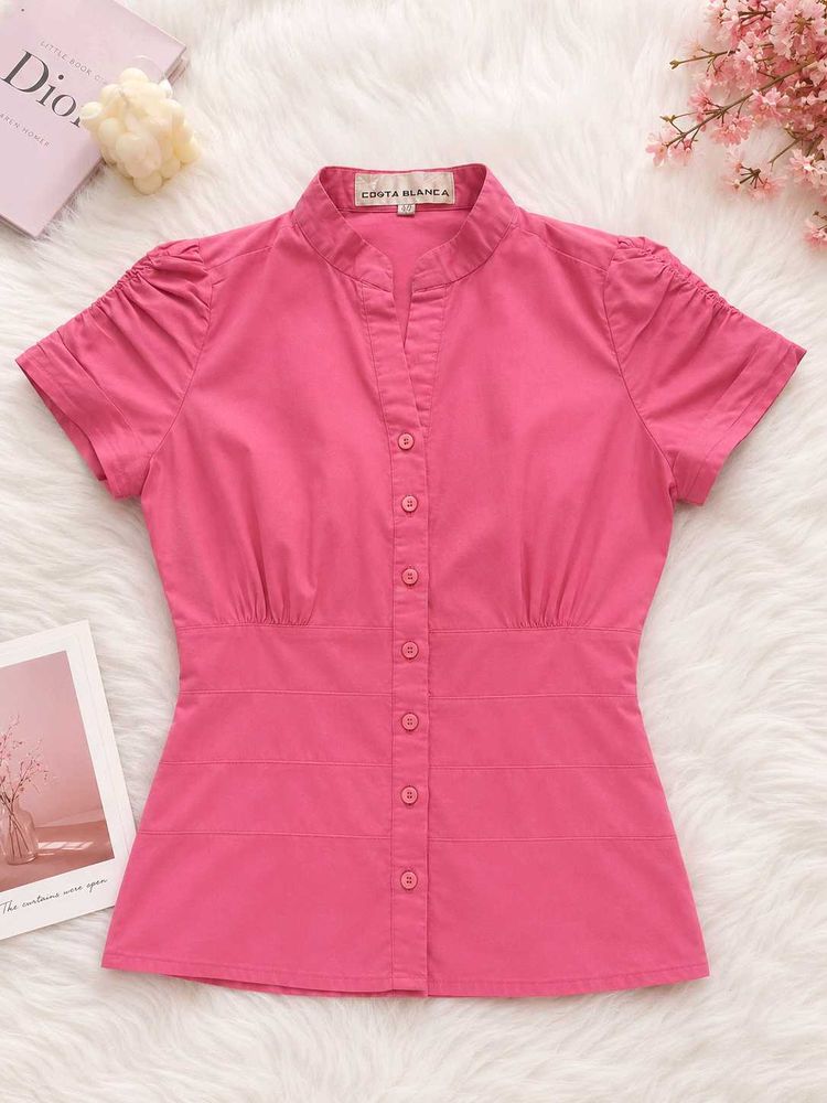 Chic Pink Button-Up Top🌸